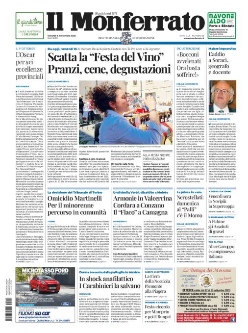Il Monferrato - Edizione 68 del 15/09/2023